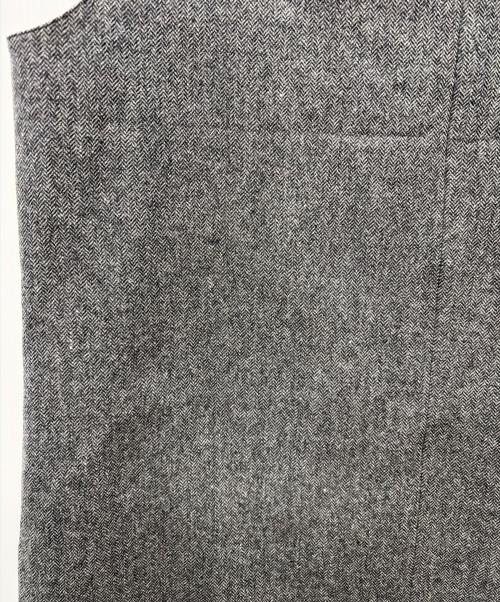 J.PRESS（ジェイプレス）J.PRESS (ジェイプレス) BALLI ヘリンボーンツイード ジャンパースカート グレー サイズ:SIZE T15の古着・服飾アイテム