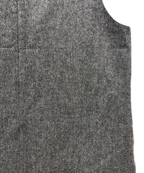J.PRESS（ジェイプレス）J.PRESS (ジェイプレス) BALLI ヘリンボーンツイード ジャンパースカート グレー サイズ:SIZE T15の古着・服飾アイテム