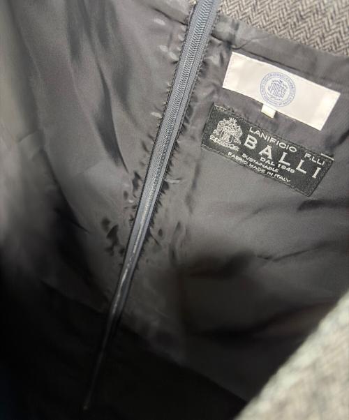 J.PRESS（ジェイプレス）J.PRESS (ジェイプレス) BALLI ヘリンボーンツイード ジャンパースカート グレー サイズ:SIZE T15の古着・服飾アイテム