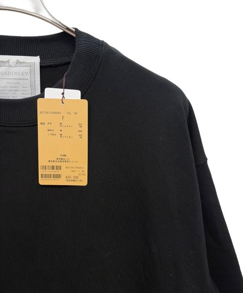 BEARDSLEY（ビアズリー）BEARDSLEY (ビアズリー) 裾フリル裏毛ワンピース ブラック サイズ:F 未使用品の古着・服飾アイテム