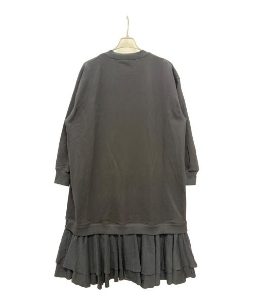 BEARDSLEY（ビアズリー）BEARDSLEY (ビアズリー) 裾フリル裏毛ワンピース ブラック サイズ:F 未使用品の古着・服飾アイテム