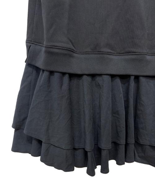 BEARDSLEY（ビアズリー）BEARDSLEY (ビアズリー) 裾フリル裏毛ワンピース ブラック サイズ:F 未使用品の古着・服飾アイテム