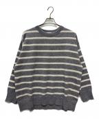 23区ニジュウサンク）の古着「カシミヤニット」｜グレー×ホワイト