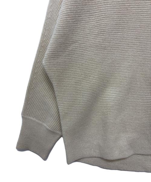 23区（ニジュウサンク）23区 (ニジュウサンク) ラメニット ベージュ サイズ:46 未使用品の古着・服飾アイテム