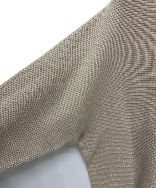 23区（ニジュウサンク）23区 (ニジュウサンク) ラメニット ベージュ サイズ:SIZE 46の古着・服飾アイテム