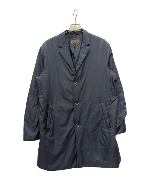 EMPORIO ARMANI（エンポリオ アルマーニ）EMPORIO ARMANI (エンポリオ アルマーニ) ロングコート ネイビー サイズ:Lの古着・服飾アイテム