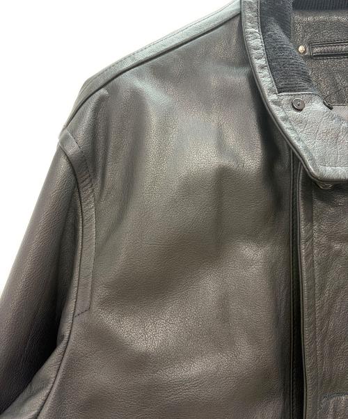 SHIRLEY（SHIRLEY）SHIRLEY (SHIRLEY) レザーハーフコート ブラック サイズ:Lの古着・服飾アイテム