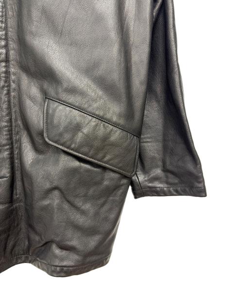 SHIRLEY（SHIRLEY）SHIRLEY (SHIRLEY) レザーハーフコート ブラック サイズ:Lの古着・服飾アイテム