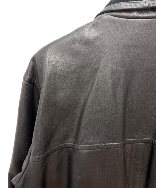 SHIRLEY（SHIRLEY）SHIRLEY (SHIRLEY) レザーハーフコート ブラック サイズ:Lの古着・服飾アイテム