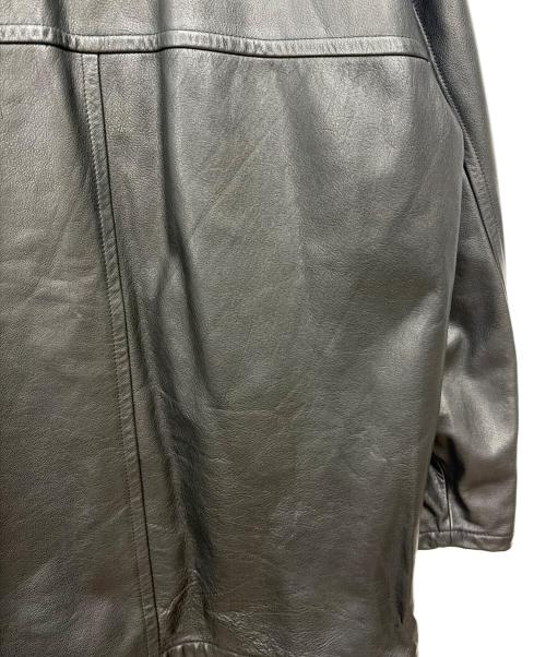 SHIRLEY（SHIRLEY）SHIRLEY (SHIRLEY) レザーハーフコート ブラック サイズ:Lの古着・服飾アイテム