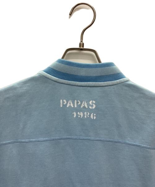 PAPAS（パパス）PAPAS (パパス) スウェットスタジャン ブルー サイズ:SIZE Lの古着・服飾アイテム