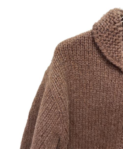 FOSSIL（フォッシル）FOSSIL (フォッシル) カウチンニットカーディガン ブラウン サイズ:SIZE Lの古着・服飾アイテム