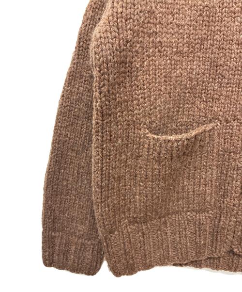 FOSSIL（フォッシル）FOSSIL (フォッシル) カウチンニットカーディガン ブラウン サイズ:SIZE Lの古着・服飾アイテム
