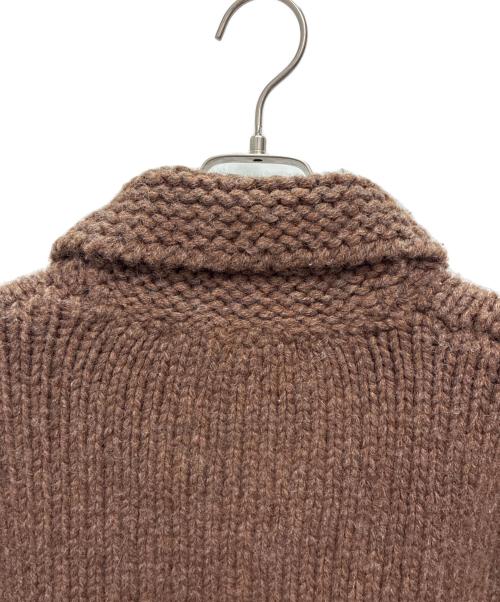 FOSSIL（フォッシル）FOSSIL (フォッシル) カウチンニットカーディガン ブラウン サイズ:SIZE Lの古着・服飾アイテム