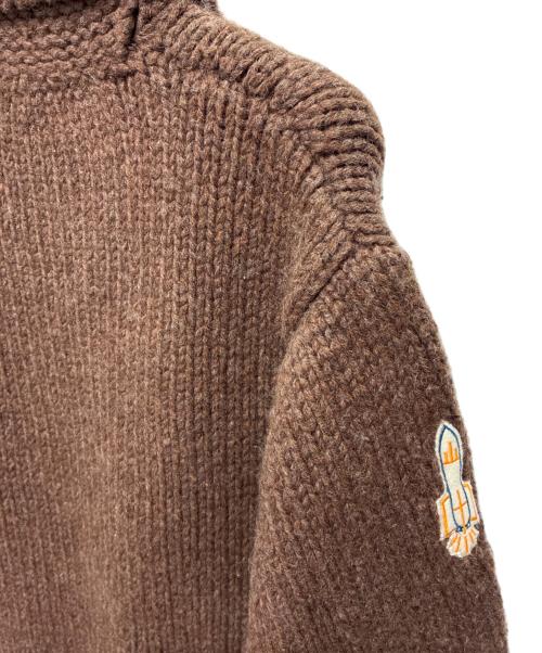 FOSSIL（フォッシル）FOSSIL (フォッシル) カウチンニットカーディガン ブラウン サイズ:SIZE Lの古着・服飾アイテム