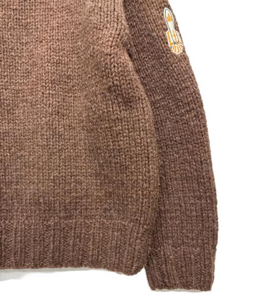 FOSSIL（フォッシル）FOSSIL (フォッシル) カウチンニットカーディガン ブラウン サイズ:SIZE Lの古着・服飾アイテム