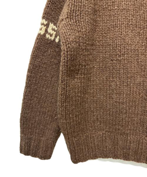 FOSSIL（フォッシル）FOSSIL (フォッシル) カウチンニットカーディガン ブラウン サイズ:SIZE Lの古着・服飾アイテム
