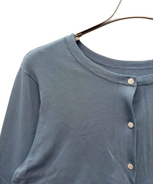 KUMIKYOKU（クミキョク）KUMIKYOKU (クミキョク) 薄手カーディガン ブルー サイズ:7の古着・服飾アイテム