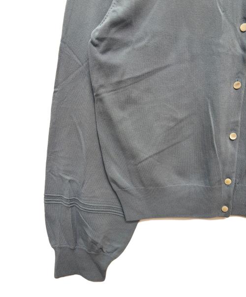 KUMIKYOKU（クミキョク）KUMIKYOKU (クミキョク) 薄手カーディガン ブルー サイズ:7の古着・服飾アイテム