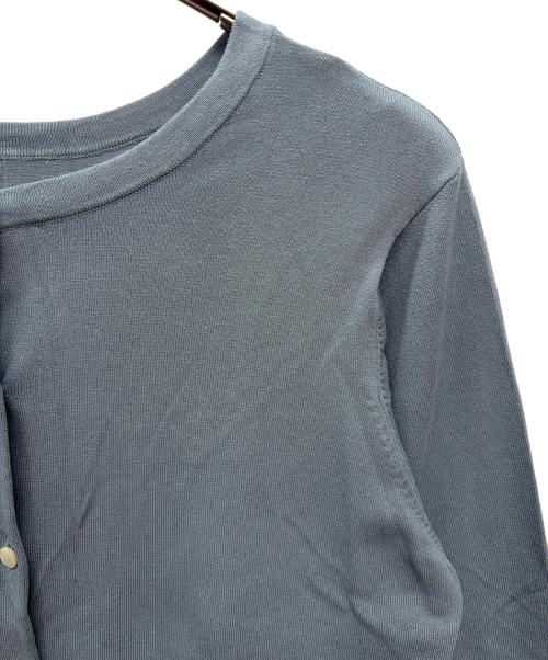 KUMIKYOKU（クミキョク）KUMIKYOKU (クミキョク) 薄手カーディガン ブルー サイズ:7の古着・服飾アイテム