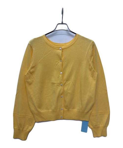 KUMIKYOKU（クミキョク）KUMIKYOKU (クミキョク) 薄手カーディガン イエロー サイズ:6 未使用品の古着・服飾アイテム
