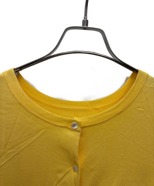 KUMIKYOKU（クミキョク）KUMIKYOKU (クミキョク) 薄手カーディガン イエロー サイズ:6 未使用品の古着・服飾アイテム