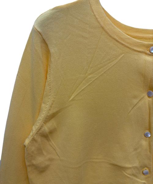 KUMIKYOKU（クミキョク）KUMIKYOKU (クミキョク) 薄手カーディガン イエロー サイズ:6 未使用品の古着・服飾アイテム