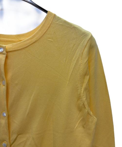 KUMIKYOKU（クミキョク）KUMIKYOKU (クミキョク) 薄手カーディガン イエロー サイズ:6 未使用品の古着・服飾アイテム