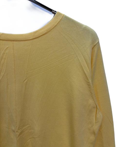 KUMIKYOKU（クミキョク）KUMIKYOKU (クミキョク) 薄手カーディガン イエロー サイズ:6 未使用品の古着・服飾アイテム