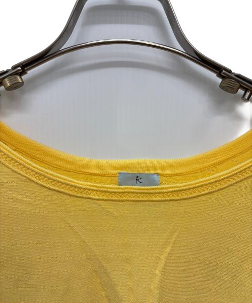 KUMIKYOKU（クミキョク）KUMIKYOKU (クミキョク) 半袖ニット イエロー サイズ:サイズ 6の古着・服飾アイテム