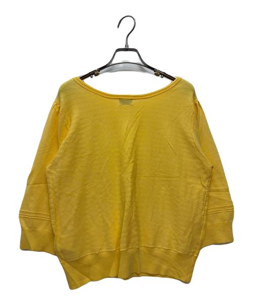 KUMIKYOKU（クミキョク）KUMIKYOKU (クミキョク) 半袖ニット イエロー サイズ:サイズ 6の古着・服飾アイテム