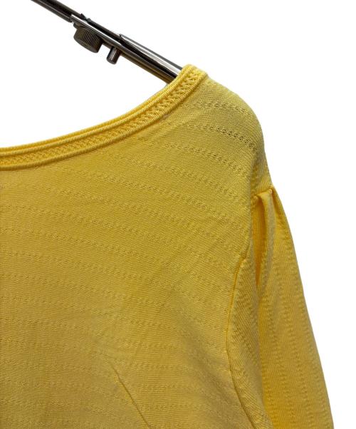 KUMIKYOKU（クミキョク）KUMIKYOKU (クミキョク) 半袖ニット イエロー サイズ:サイズ 6の古着・服飾アイテム