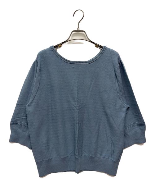 KUMIKYOKU（クミキョク）KUMIKYOKU (クミキョク) 半袖ニット ブルー サイズ:SIZE 7の古着・服飾アイテム