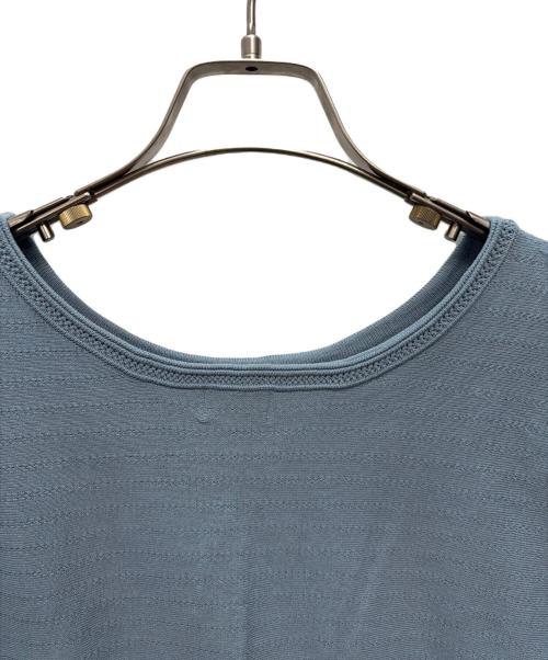 KUMIKYOKU（クミキョク）KUMIKYOKU (クミキョク) 半袖ニット ブルー サイズ:SIZE 7の古着・服飾アイテム