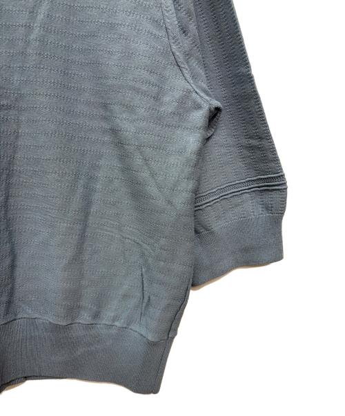 KUMIKYOKU（クミキョク）KUMIKYOKU (クミキョク) 半袖ニット ブルー サイズ:SIZE 7の古着・服飾アイテム