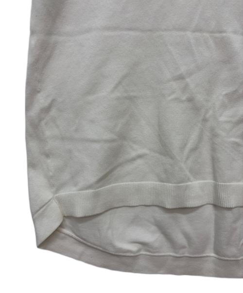 KUMIKYOKU（クミキョク）KUMIKYOKU (クミキョク) ノースリーブニット ホワイト サイズ:SIZE 7の古着・服飾アイテム