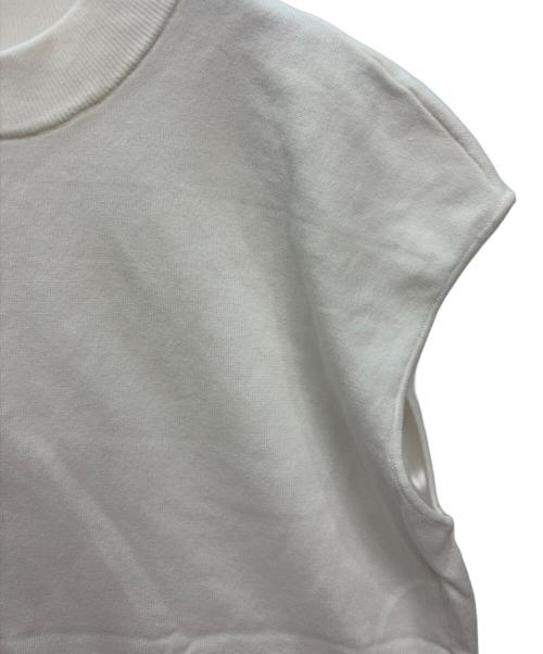 KUMIKYOKU（クミキョク）KUMIKYOKU (クミキョク) ノースリーブニット ホワイト サイズ:SIZE 7の古着・服飾アイテム