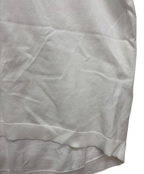 KUMIKYOKU（クミキョク）KUMIKYOKU (クミキョク) ノースリーブニット ホワイト サイズ:SIZE 7の古着・服飾アイテム