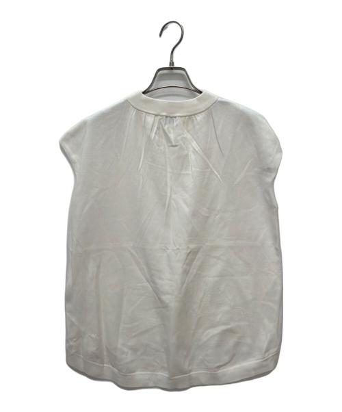 KUMIKYOKU（クミキョク）KUMIKYOKU (クミキョク) ノースリーブニット ホワイト サイズ:SIZE 7の古着・服飾アイテム