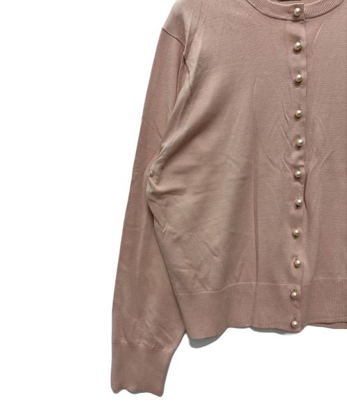 KUMIKYOKU（クミキョク）KUMIKYOKU (クミキョク) 薄手カーディガン ピンク サイズ:46 未使用品の古着・服飾アイテム