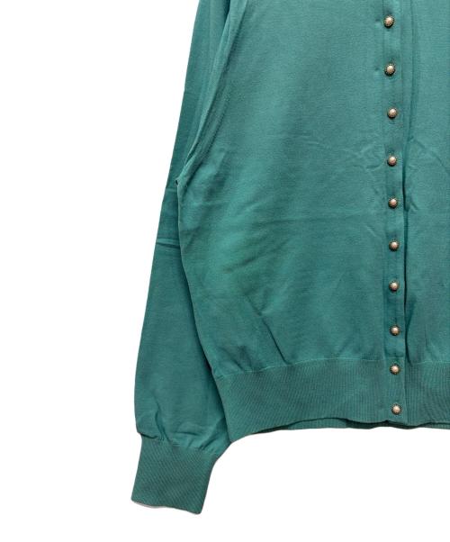 KUMIKYOKU（クミキョク）KUMIKYOKU (クミキョク) 薄手カーディガン グリーン サイズ:7の古着・服飾アイテム