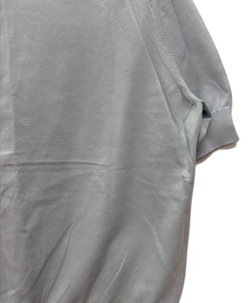 23区（ニジュウサンク）23区 (ニジュウサンク) 半袖ニット ブルー サイズ:48 未使用品の古着・服飾アイテム
