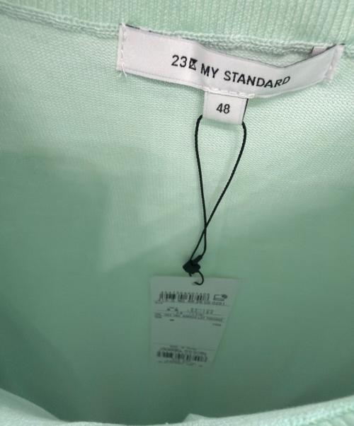23区（ニジュウサンク）23区 (ニジュウサンク) 半袖ニット グリーン サイズ:48 未使用品の古着・服飾アイテム