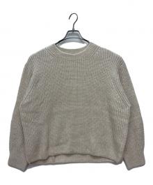 23区（ニジュウサンク）の古着「スパンコールバルキークロップドニット」｜ベージュ