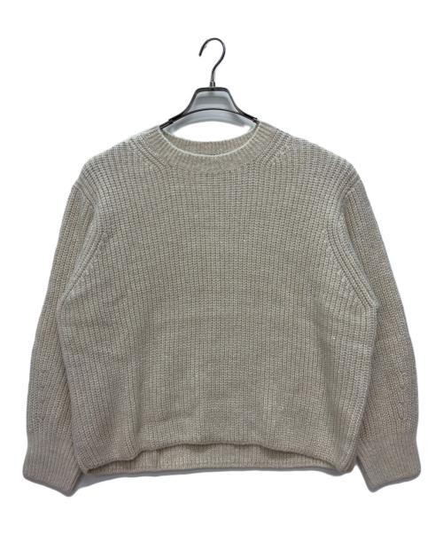 23区（ニジュウサンク）23区 (ニジュウサンク) スパンコールバルキークロップドニット ベージュ サイズ:46 未使用品の古着・服飾アイテム