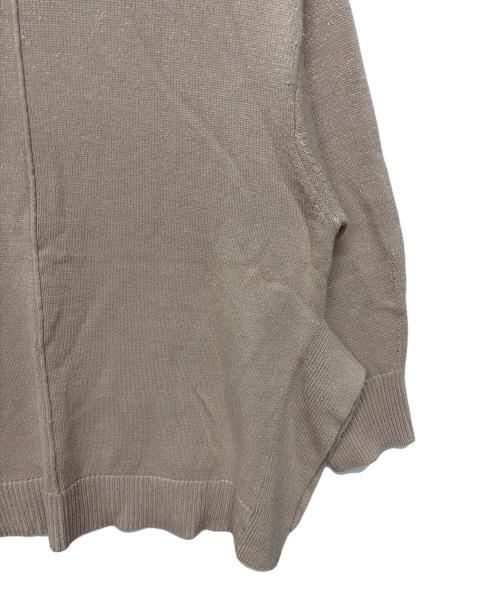 KUMIKYOKU（クミキョク）KUMIKYOKU (クミキョク) SOBANEラメプルオーバーニット ピンク サイズ:17号の古着・服飾アイテム