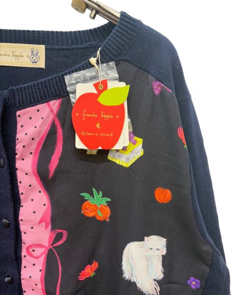 franche lippee（フランシュリッペ）franche lippee (フランシュリッペ) 薄手カーディガン ネイビー サイズ:FL5 未使用品の古着・服飾アイテム