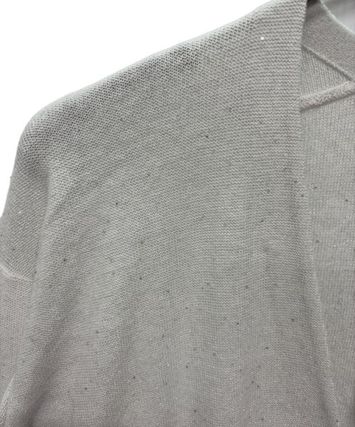 KUMIKYOKU（クミキョク）KUMIKYOKU (クミキョク) 薄手カーディガン ホワイト サイズ:6 未使用品の古着・服飾アイテム