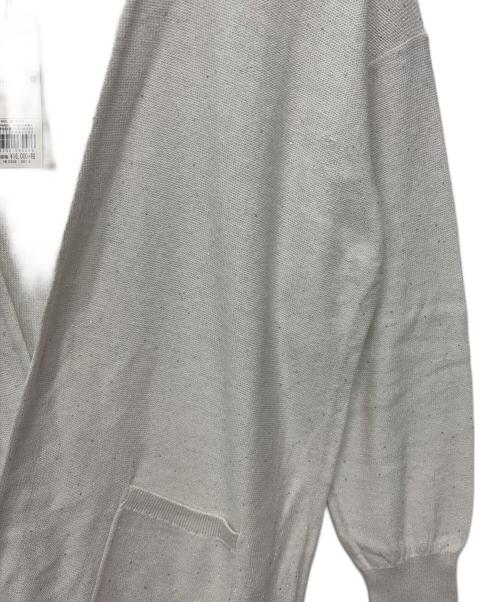 KUMIKYOKU（クミキョク）KUMIKYOKU (クミキョク) 薄手カーディガン ホワイト サイズ:6 未使用品の古着・服飾アイテム