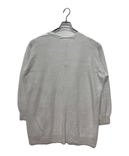 KUMIKYOKU（クミキョク）KUMIKYOKU (クミキョク) 薄手カーディガン ホワイト サイズ:6 未使用品の古着・服飾アイテム